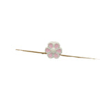 Six Petal Flower Metal Beads 7mm Dual Color Zinc Alloy 20pcs 5