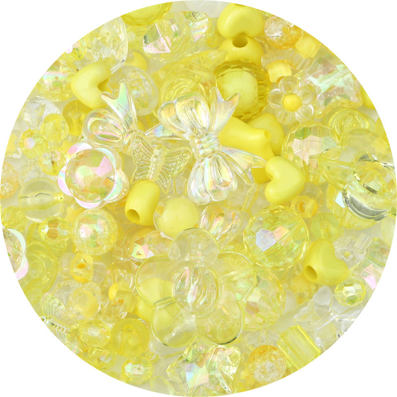 Mixed Style Acrylic Beads Colorful Hearts Bows Gems Assorted 12