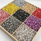 Gold Foil Filled Resin Beads 8mm 10mm 12mm Round Mixed Colors 50pcs 6