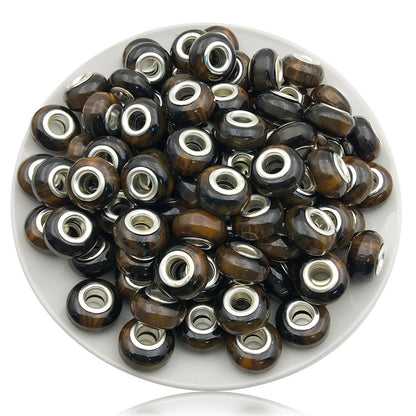 Gradient Resin Spacer Beads 13mm Matte Imitation Opal 40pcs 14