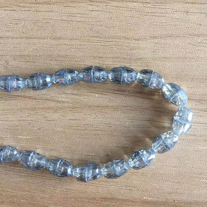 Bell Electroplated Glass Beads 8mm Sparkling Mixed Colors 50pcs 18