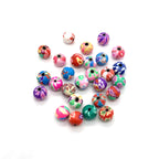 Round Clay Beads 6-8-10mm Vintage Pattern Polymer 1000pcs 4