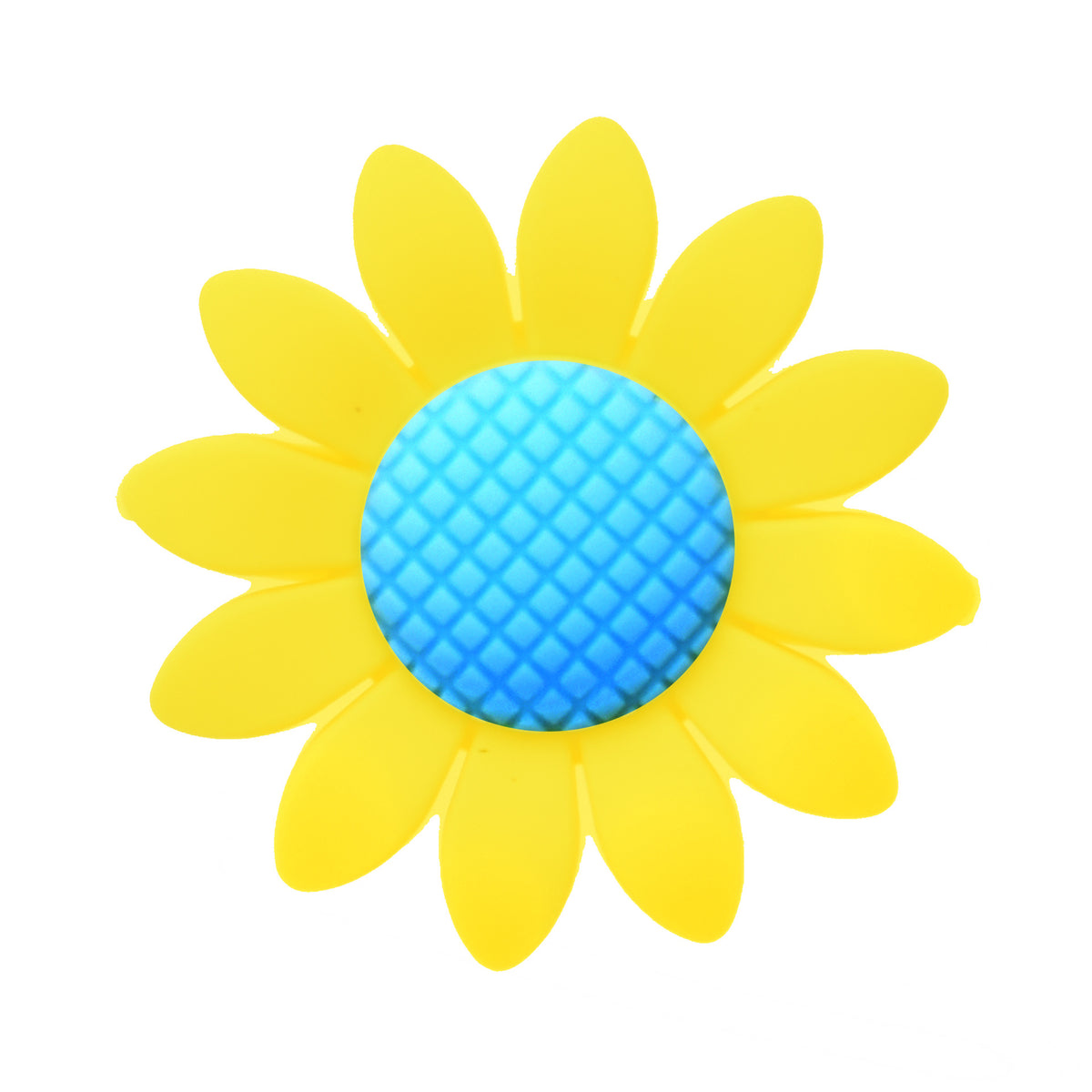 Silicone Focal Beads Sunflower Soft Petal Detailed Center 10pcs 10