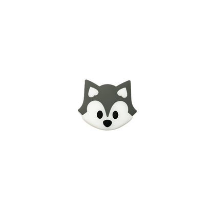 Silicone Focal Beads Cartoon Animals Red Cardinal Husky 20pcs 8