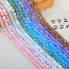 Mermaid Round Glass Beads 6mm Matte Pastel Jewel Tones 40pcs