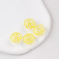 Hollow Spiral Striped Blown Glass Spacer Beads Colorful 4pcs 10