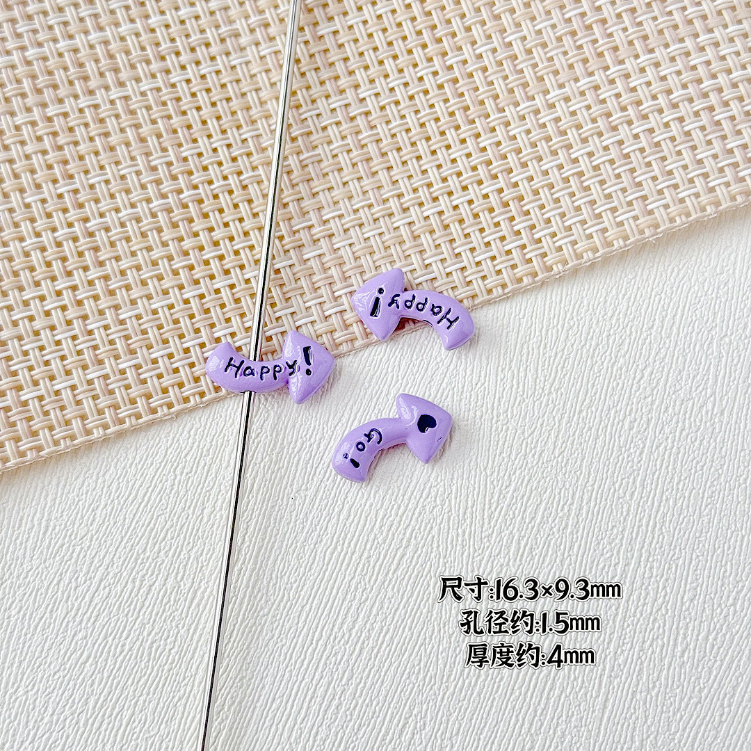 Arrow Metal Beads 29mm and 16mm Multi-Hole Enamel Painted 10pcs 18
