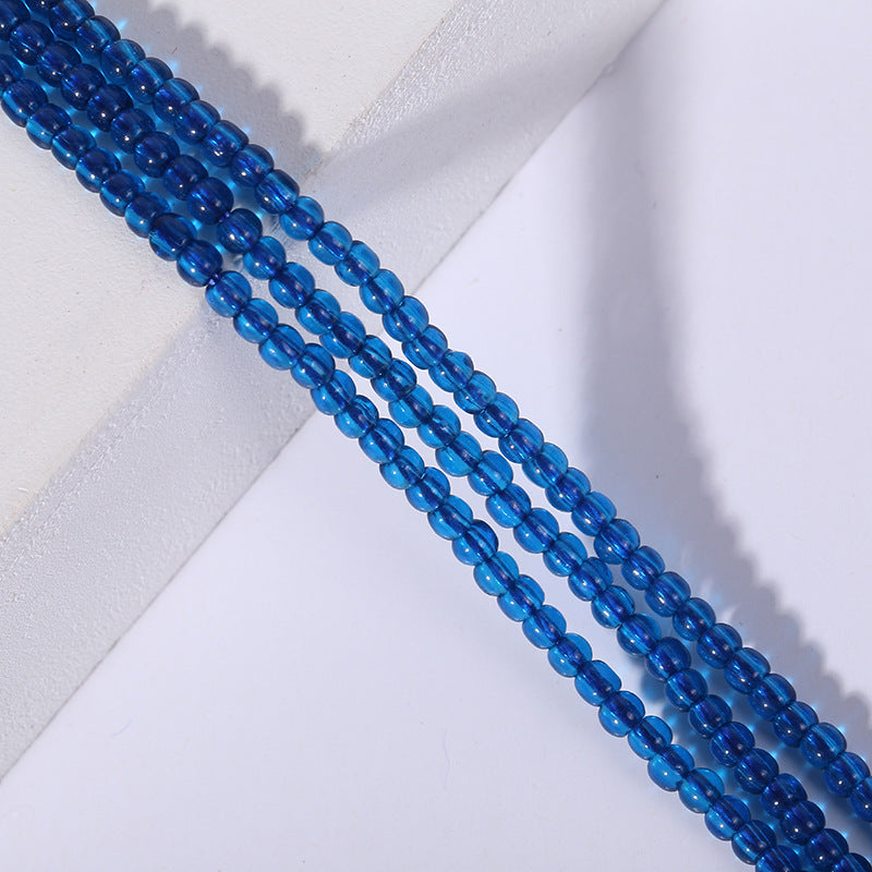 Colored Transparent Seed Glass Beads 2mm 2 Strands 400pcs 14