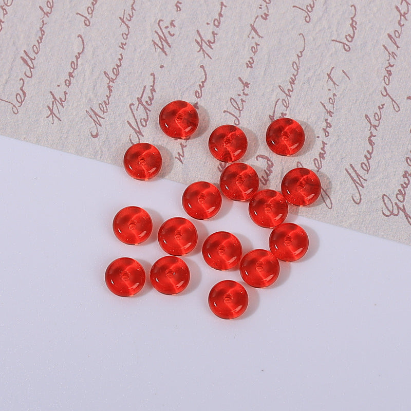Glass Round Spacer Beads 6mm 8mm Imitation Jade Color 100pcs 25