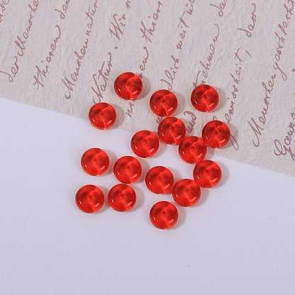 Glass Round Spacer Beads 6mm 8mm Imitation Jade Color 100pcs 25