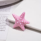 Gradient Starfish Acrylic Beads 21/38mm Two-Color Textured 10pcs 5