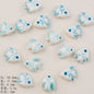 Hand Painted Fish Ceramic Beads 20mm Glossy Tropical 2pcs 8