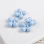 Acrylic Round Four Leaf Petal Spacer Beads 10mm Colored Baking Painted 100pcs 9