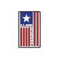 Silicone Focal Beads Careers American Flag Veteran Emblem 20pcs 6