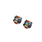 3D Dancing Lion Metal Beads 10mm Enamel Large Hole 1pc 5