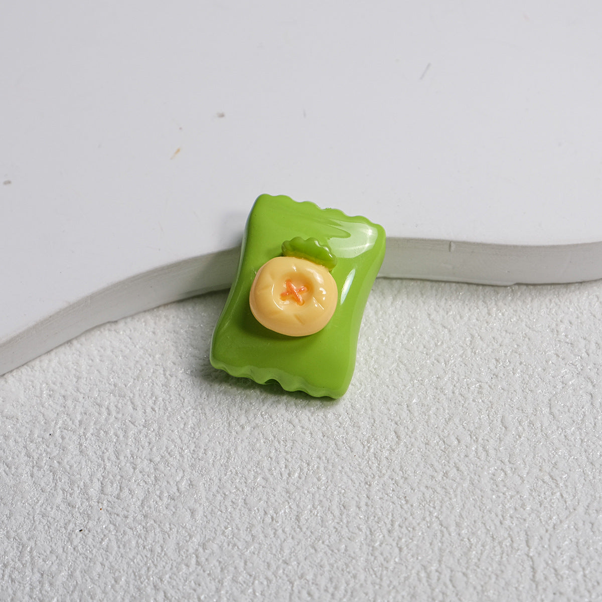 Fruit Snack Bag Acrylic Square Beads 23mm Glossy Detailed 10pcs 11