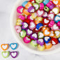Color Heart Acrylic Beads 8-10mm Mixed Shapes and Colors 100pcs 7