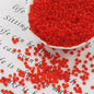 Frosted Transparent Seed Glass Beads 3mm Mixed Colors 1400pcs 25