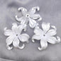 Pearl Pinktail Flower Acrylic Beads 42mm ABS Plastic 100pcs 6