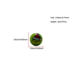 UV Plating Round Acrylic Beads 16mm Christmas Grinch 100pcs 2