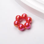 Plating Rhombus Faceted Wreath Acrylic Beads 23mm Glossy Plated 50pcs 3