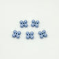 Four Leaf Clover Metal Beads 7.5mm Baking Painted Alloy Spacer 50pcs 15