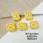 Bear Metal Beads 13mm Glossy Painted Alloy 10pcs 7