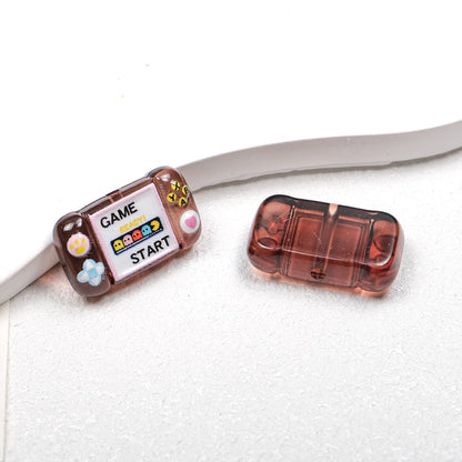 Clear Square Acrylic Beads 25mm Game Console Printed 10pcs 6