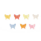 Transparent Butterfly Acrylic Beads 15x13mm Multicolor 40pcs 4