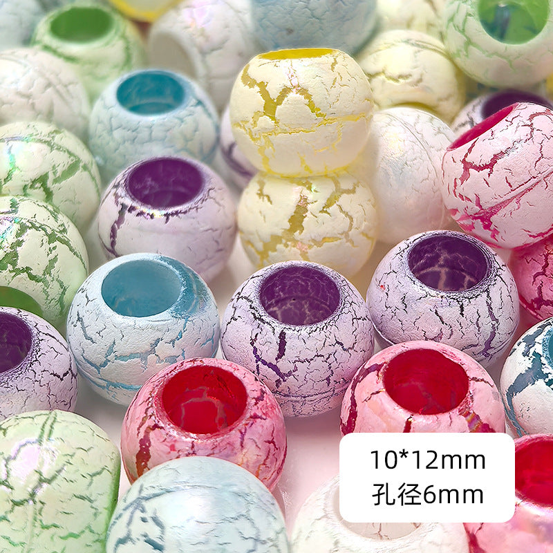 Gradient Pony Beads 12mm Large Hole Translucent Pastel 100pcs 3