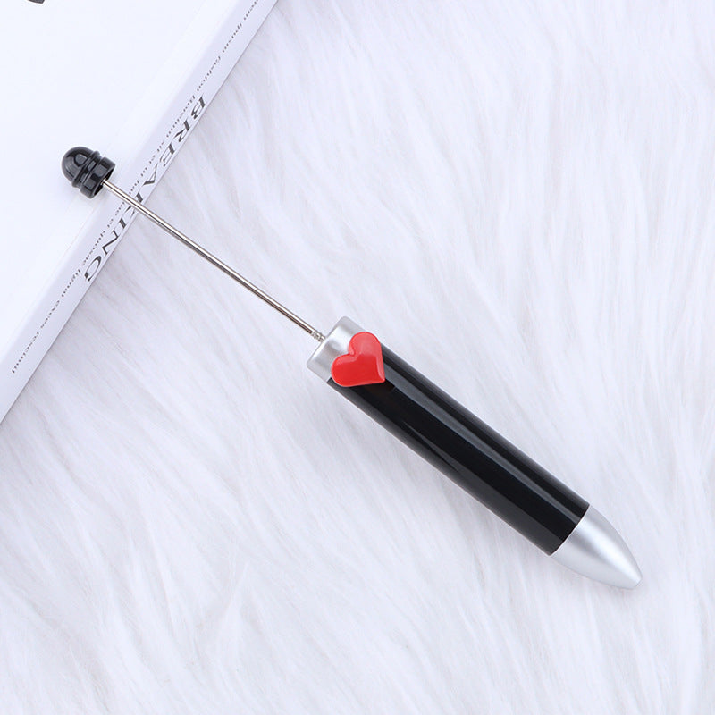 Beadable Pen Colorful Heart Accent 155mm Diameter 14mm Weight 11g 5