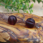 Frosted Pumpkin Glass Beads 10mm Matte Autumn Colors 20pcs 9