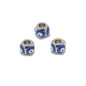 Stainless Steel Round Metal Beads 8mm Multicolor Evil Eye 10pcs 10