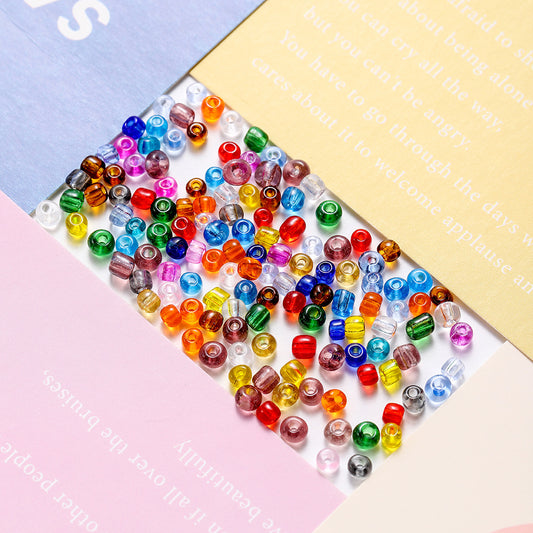 Vintage Seed Glass Beads 4mm Translucent Color Mix 300pcs