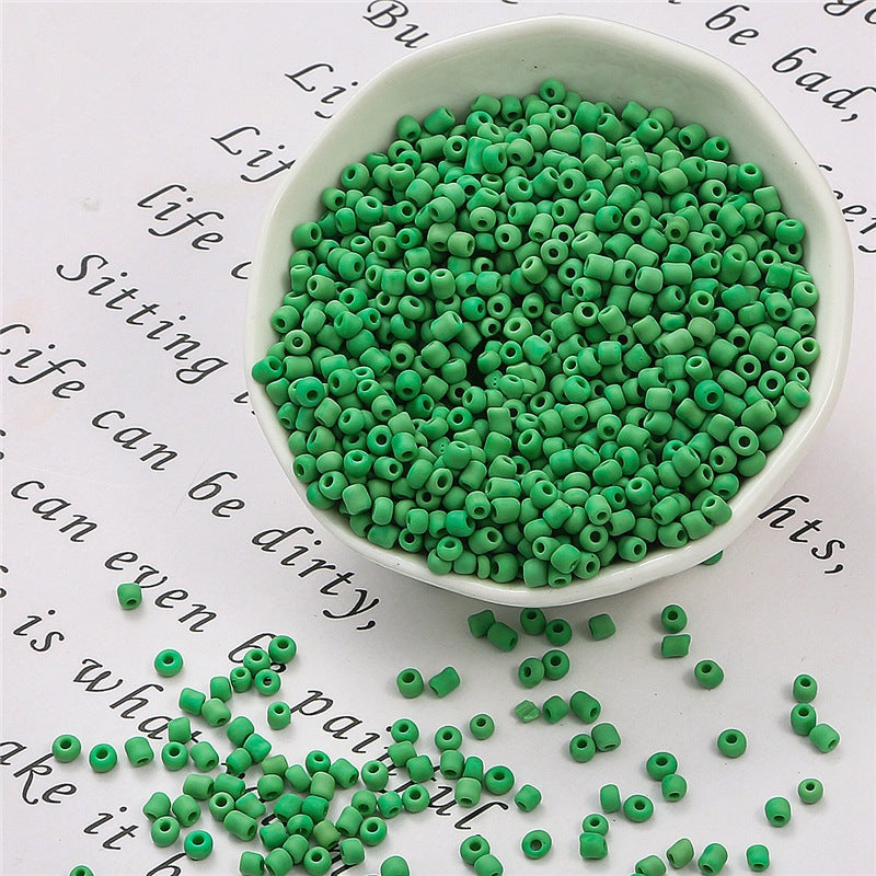 Frosted Seed Glass Beads 3mm Soft Matte Colors 1400pcs 6