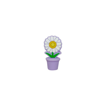 Silicone 3D Focal Beads Potted Daisy Holding Pot 20pcs 6