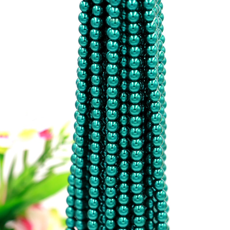 Pearl Glass Beads 8mm Imitation Lustrous Pastel Mixed 1000pcs 16