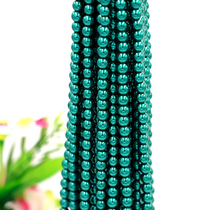 Pearl Glass Beads 8mm Imitation Lustrous Pastel Mixed 1000pcs 16
