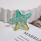 Transparent Gradient Starfish Acrylic Beads 35mm Colorful Textured 10pcs 9