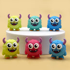 Silicone 3D Focal Beads Monster Googly Eyes Fuzzy Texture 20pcs 4