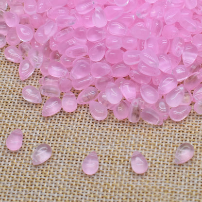 Czech Glass Beads Teardrop 9mm Assorted Translucent Colors 100pcs 8