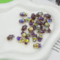 Plated Rhombus Acrylic Beads 13mm Transparent Iridescent 20pcs 15