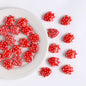 Polka Dotted Fish Ceramic Beads 21mm Colorful Glazed 5pcs 11