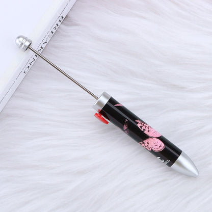 Beadable Pen Colorful Heart Accent 155mm Diameter 14mm Weight 11g 18