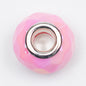 Acrylic Faceted Spacer Beads 15mm UV Plating Large Hole 20pcs 7