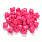 Bright Colored Heart Acrylic Beads 15mm Large Hole 10pcs 12