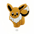 Silicone Focal Beads Pocket Monsters Brown Fox Design 20Pcs