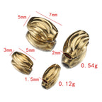 Stainless Steel Oval Metal Beads 3x5mm 5x7mm Curved Arc 20pcs 2