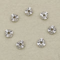 Alloy Flower Wavy Ring Spacer Beads 10mm 40pcs 3