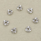 Alloy Flower Wavy Ring Spacer Beads 10mm 40pcs 3